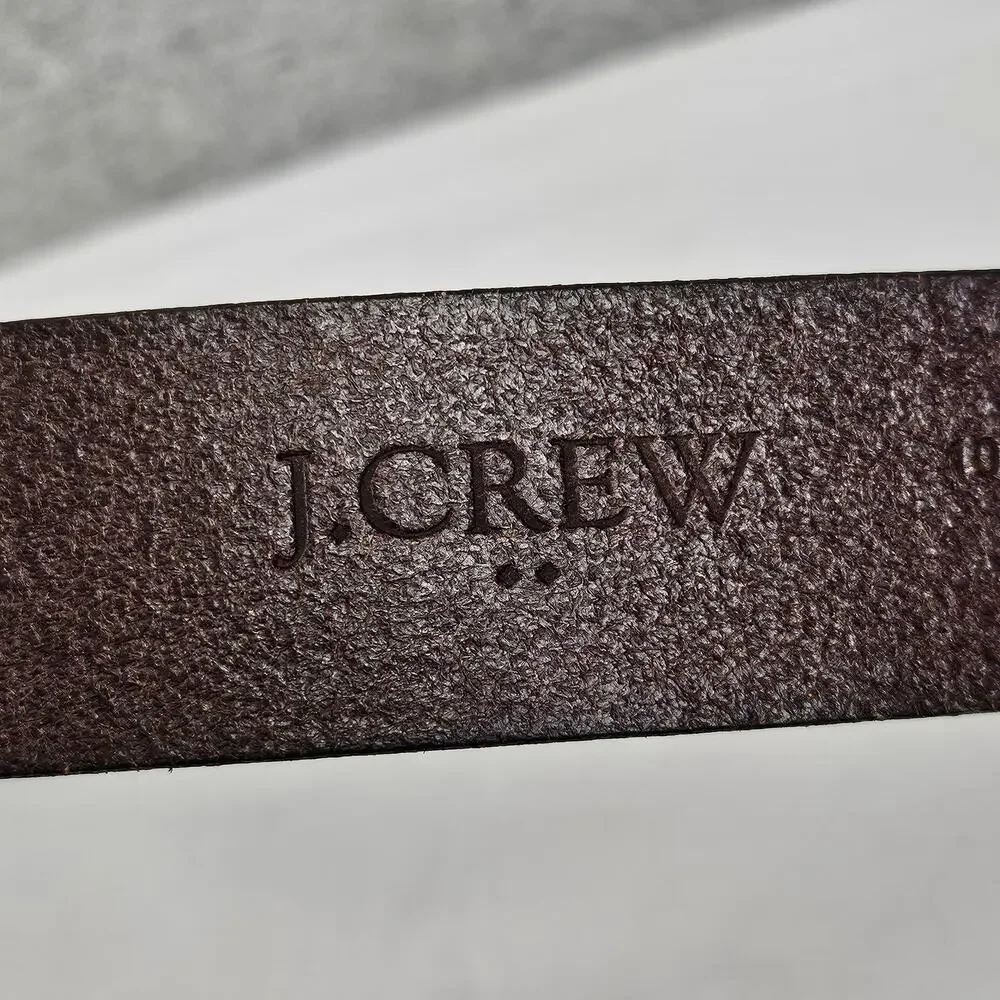 J.CREW BROWN LEATHER BELT – STYLE BW730 – 100% LEATHER – 38–42